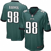 Nike Men & Women & Youth Eagles #98 Connor Barwin Green Team Color Game Jersey